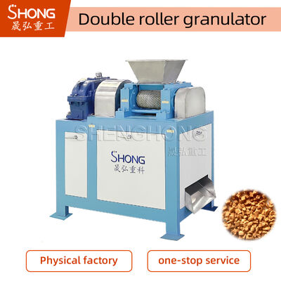 Customized 18.5KW Power Fertilizer Granulator with 186*300mm Roller Size and <=0.5mm Feeding Size