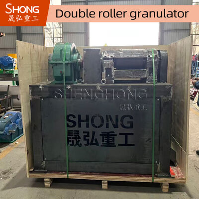 15KW Carbon Steel Synchronized Double Roller Granulator for Fertilizer Production