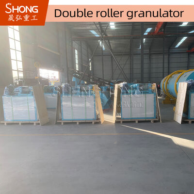 NPK 380V Fertilizer Granulator Machine with Carbon Steel Construction and Double Roller Design for Ball Shape Granules