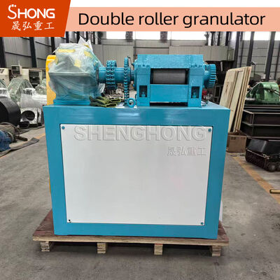 Ammonium Sulphate Double Roller Granulator - Carbon Steel, 1-4 t/h Capacity, Room Temperature Granulation