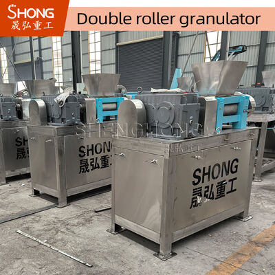 Double Roller Extrusion Compound Fertilizer Granulator with CE Certificate, 1.5 Tons per Hour Capacity, Carbon Steel Construction