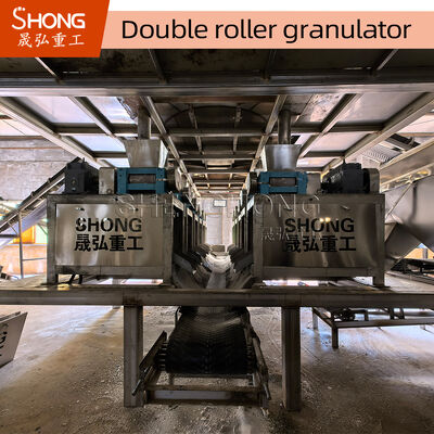NPK Compound Fertilizer Granulator with Adjustable Speed, 1-2 Ton Per Hour Capacity, and Carbon Steel Construction