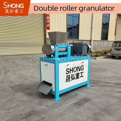 22KW Carbon Steel Double Roller Granulator for NPK Fertilizer Making with 1-4 t/h Capacity