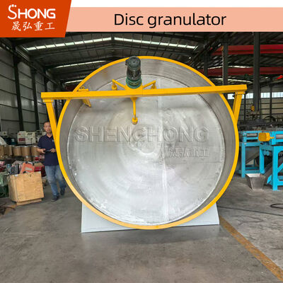 1.7 - 4.2m Diameter Anti-Corrosion Disk Granulator with High Granulating Rate for Organic Fertilizer