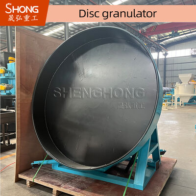 Compound Fertilizer Granulator with Unpowered and Powered Scraper Device Adjustable Disc Inclination and Flexible Belt Driving