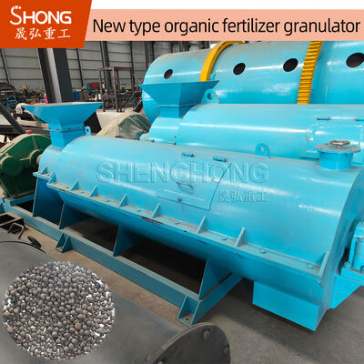 Organic Fertilizer Granulator with 312 R/m Rotation Speed for 1-7mm Granules and Carbon Steel Construction