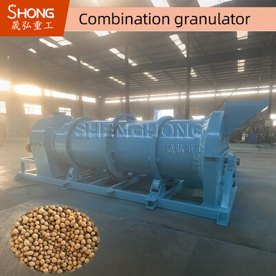 New Type Organic Fertilizer Granulator with Ball Shape Granules No Binding Agent Needed for 20%-40% Moisture Content