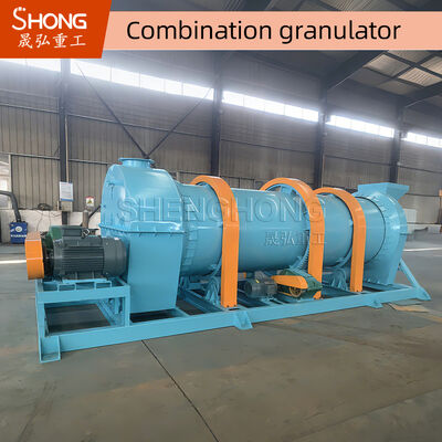New Type Organic Fertilizer Granulator with Rotary Drum for High Granulating Rate (90%) and Ball Shape Granules Without Binder