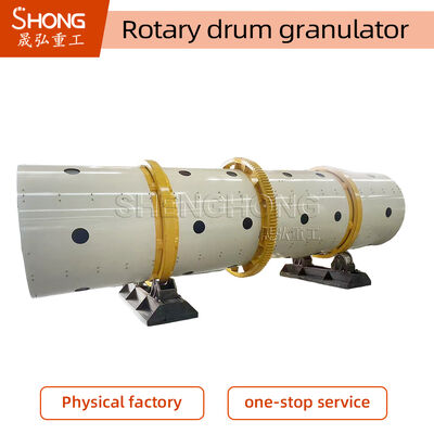 Drum Granulator 12T/H Capacity for Ball Shape Granules and Corrosion Resistant Fertilizer Granulating Machine
