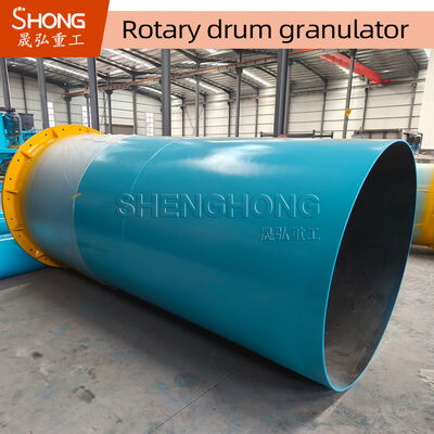 NPK Organic Drum Fertilizer Granulator Machine with 12 Months Warranty and Carbon Steel Construction for 70% Granulation Rate