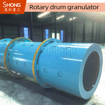 Carbon Steel Rotary Drum Granulator with 8t/h Capacity and 11.5r/min Speed for Organic NPK Fertilizer