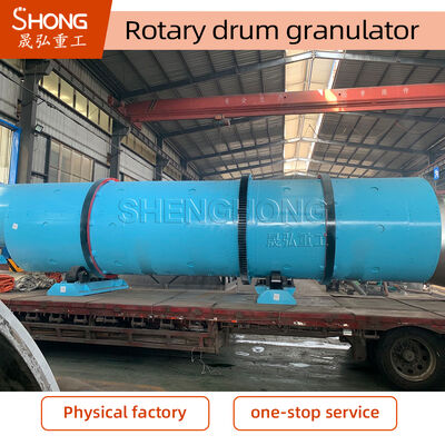 415V Rotary Drum Granulator for DAP Compound Fertilizer Making with 11.5r/min Speed and 8t/h Capacity