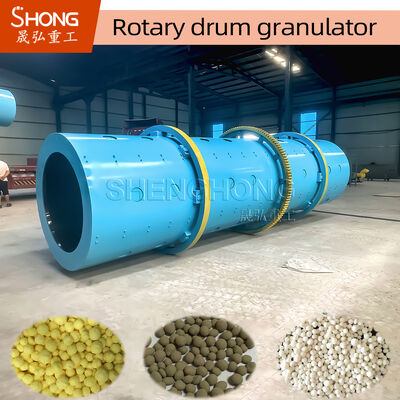 Rotary Drum Granulator Machine for Compound Fertilizer with 8-10 Ton Per Hour Capacity and Ball Shape Output
