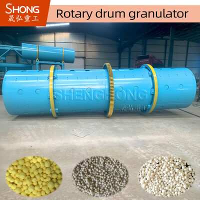 Carbon Steel/Stainless Steel Rotary Drum Granulator with 5-8t/h Power and 11.5r/min Speed for NPK Fertilizer Granulation