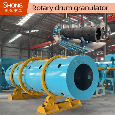 Stainless Steel Lining Compound Fertilizer Granulator with 8t/h Capacity and 11.5r/min Speed
