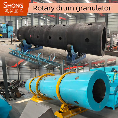 Professional Carbon Steel/Stainless Steel Rotary Drum Granulator 11.5r/min 5-8t/h Fertilizer Granulator Machine