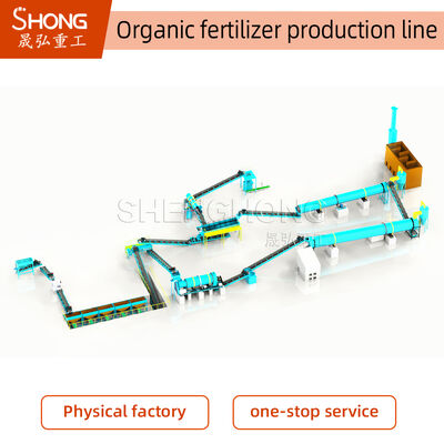 High Capacity Organic Fertilizer Production Line for Manure Processing with 1-20 Thousand Tons Annual Output and Below 10% Moisture