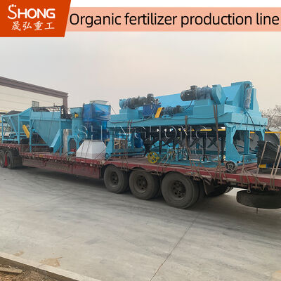 Organic Fertilizer Production Line for 1-20 Thousand Tons Per Year with Below 10% Moisture and 380V Voltage