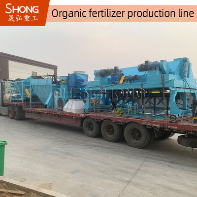 1-20 Tons/Hour Organic Fertilizer Production Line with Fermentation and Granulation for Low Energy Consumption