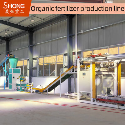Pig Manure Organic Fertilizer Production Line 380V Anti Disease with 10,000-200,000 Tons Annual Output