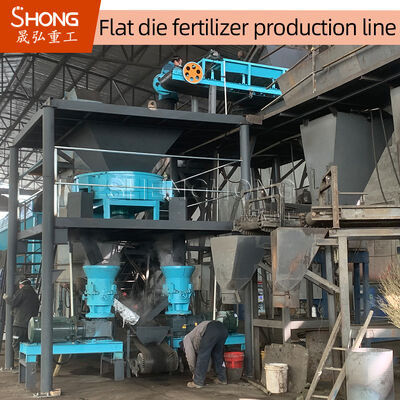 Organic Fertilizer Production Line for 1-20 Thousand Tons Per Year with Low Temperature Drying and Arc Structure High Granulating Rate