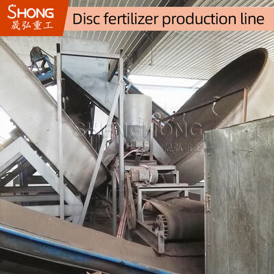 2t/H Disc Granulator for Ball Shape Fertilizer Pellets with 93% Granulation Rate and Carbon Steel Build