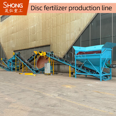 30,000–50,000 TPY Disc Granulator Organic Fertilizer Production Line with 1-10mm Ball Size and Energy Saving