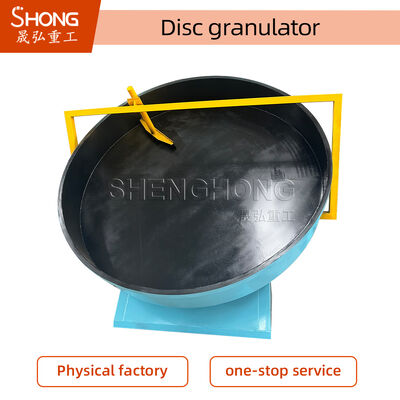 5mm Granules Organic Fertilizer Disc Pelletizer with 93% Granulation Rate Carbon Steel Construction and Three Discharging Ports