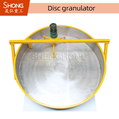 Carbon Steel Disc Granulator for Organic Fertilizer with Ball Shape Granules and 0.3-6 ton/hour Capacity