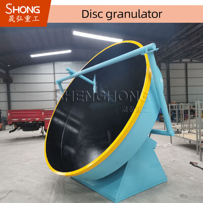 Wet Type Carbon Steel Fertilizer Granulator Machine for 2-6 mm Organic Fertilizer Disc Pan Granulator