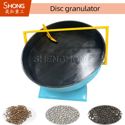 Bentonite Compound Fertilizer Granulator With 0.5TPH Capacity Carbon Steel Material and Adjustable Disc Inclination