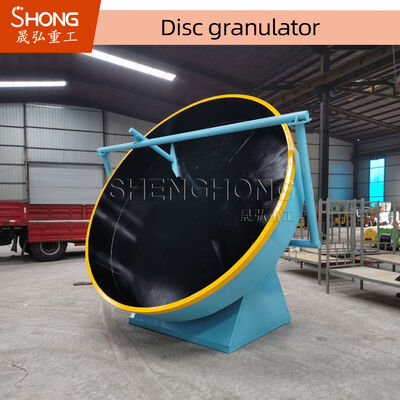 High Efficiency Pan Granulator with 93% Pelletizing Rate Flexible Belt Driven and Reinforced Radiant Steel Plates