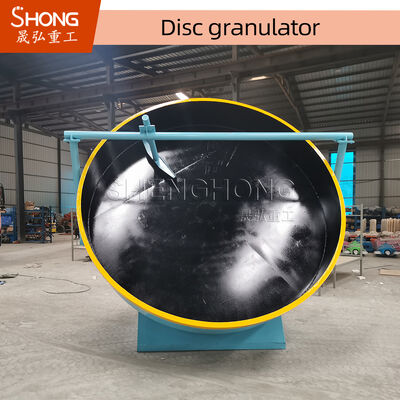 10ton/H Capacity Disc Granulator with 93% Granulation Rate and No Anchor Bolt Design for Organic Fertilizer Production