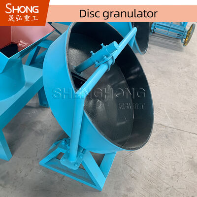 High Efficiency Disc Granulator with 93% Granulation Rate Three Discharging Ports and Flexible Belt Drive for Organic Fertilizer