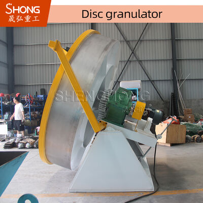ISO Standard 380V Disc Pan Granulator for Ball Shape Wet Type Organic Fertilizer Granulation