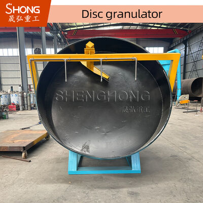 Pan Type Fertilizer Granulator Machine for Ball Shape Fertilizer with 380V Voltage and Carbon Steel Material