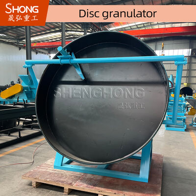 Adjustable Slope Degree Disc Granulator for High Granulating Rate Fertilizer with Carbon Steel Construction