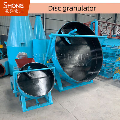 Disc Compound Fertilizer Granulator with Adjustable Disc Inclination Flexible Belt Driving and Massive Structure