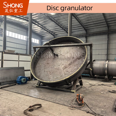 Disc Compound Fertilizer Granulator with 90% Qualified Pellets Featuring Unpowered And Powered Scrapers and Adjustable Disc Inclination