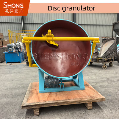6t/H Capacity Disc Granulator for Ball Shape Granules with Adjustable Disc Inclination