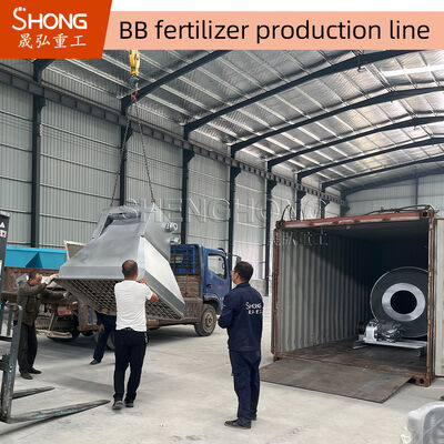 High Capacity BB Fertilizer Production Line with PLC Control System and Stainless Steel Materials
