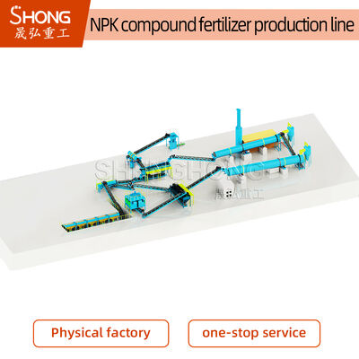 2-4mm NPK Fertilizer Granule Production Line with Dry Process and ≥90% Nutrient Content