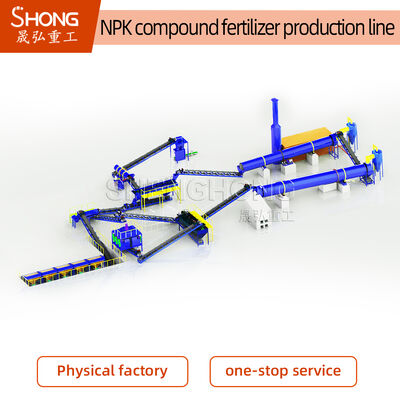 2.5-20mm Granules Diameter NPK Fertilizer Production Line with 1-2 Tons Per Hour Capacity for Single Or Compound Fertilizer