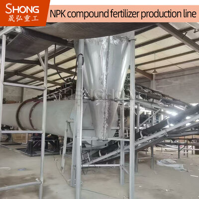 NPK Fertilizer Production Line with Organic Matter Content ≥30%, Total Nutrient Content ≥90%, and Granular Size 2-4mm