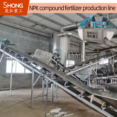 NPK Fertilizer Production Line with 5-100 T/H Capacity 2-4mm Granular Size and ≥90% Nutrient Content