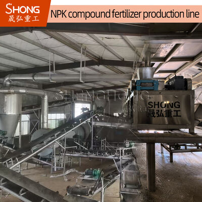 5t/h Capacity NPK Fertilizer Production Line with 90% Granulating Ratio and 380V Voltage