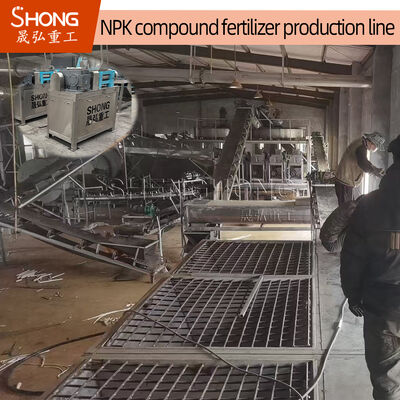 Potassium Sulfate Fertilizer Production Line with 5-6T/H Capacity Carbon Steel Material for Oval Shape Granules