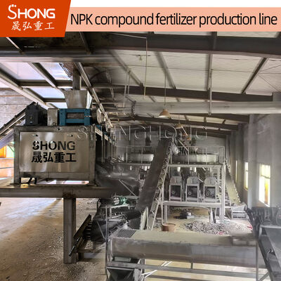 2-3t/H Capacity 380V Voltage Compound Fertilizer Production Line with Engineer's Guide Installation