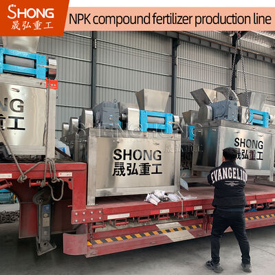 Customized NPK Compound Fertilizer Production Line with Dry Roller Extrusion Granulator for 7-8t/h Capacity and No Drying Process