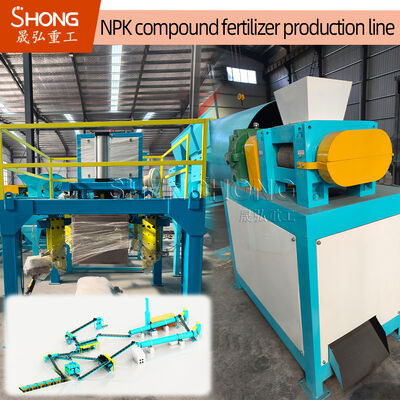 10t/H Capacity NPK Fertilizer Production Line with Irregular Shape Granules and Stainless Steel Roller